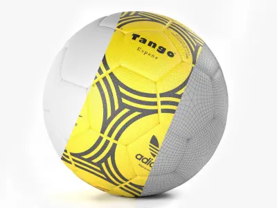 Tango Espana Official World Cup 1988 Soccer Ball Low-poly 3D model