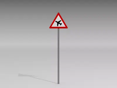 Low flying planes 3D model