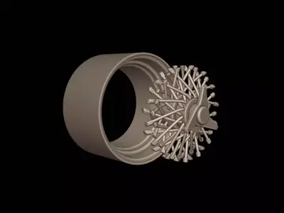 cadillac eldrado 1983 2 parts wheel 3D print model