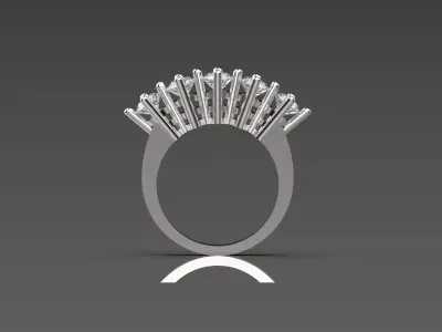 bridal wedding STL 3D jewelry gold ring model jr00028 3D print model