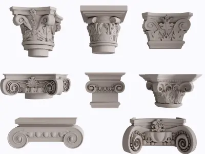 Classical Ornament and Column Catalog 3D model