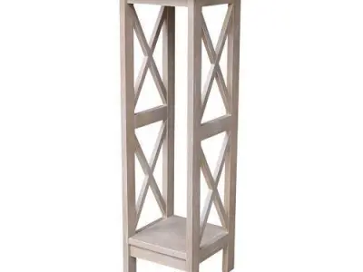 Eamon Square Multi-Tiered Plant Stand - 4 Colour 3D model