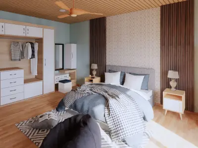 Bedroom Scene 2 3D model