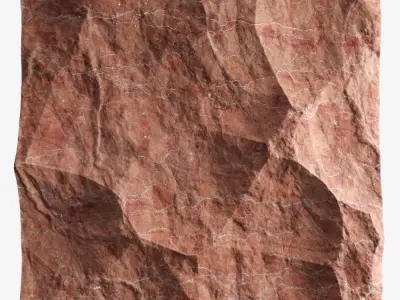 63-RockPanel piece of rock 3D model