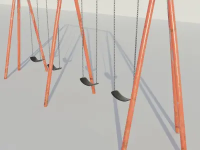 3D model of a Swing Low-poly 3D model