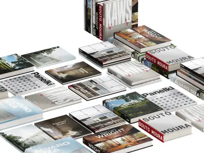 090 Decorative books set 12 Arch and Art 01 3D model