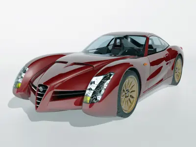  Alfa Romeo 1900 SS  Concept 3D model