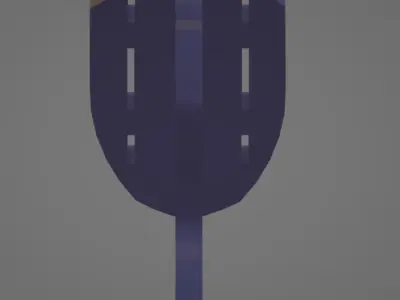 Shield Man Knife Holder 3D model