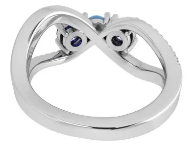 Round Split Shank Ring 3532 3D print model
