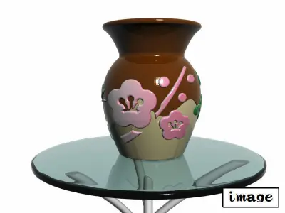 Shochikubai Vase Free 3D print model