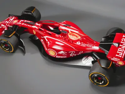 Formula 1 Car - Ferrari Concept 3D model