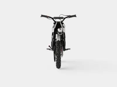 MXR 50cc Motorbike Black Low-poly 3D model