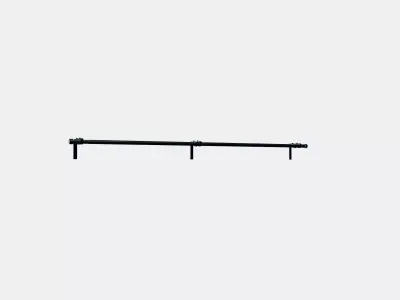 RACKA - HUGAD Double curtain rod combination Low-poly 3D model