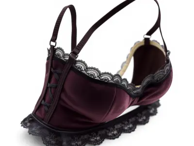 Elegant Lace Lingerie Set model pack Low-poly 3D model