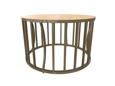 Round Table Round Table V1 3D Model VR AR PBR Low-poly 3D model