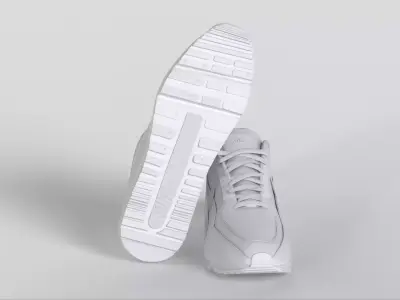 Nike Air Max LTD 3 Sneakers White Low-poly 3D model