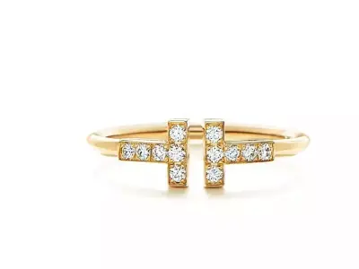 Tiffany Ring T Jewelry Gold HK-071 3D print model