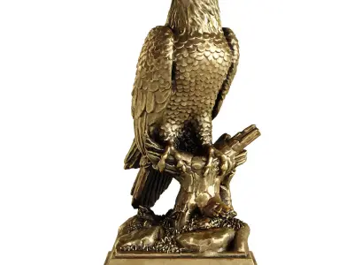 eagle statue 9 3D model