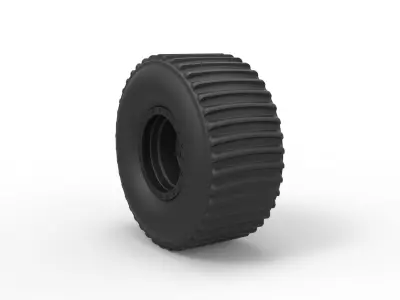 Rear wheel from Dirt dragster 3D print model