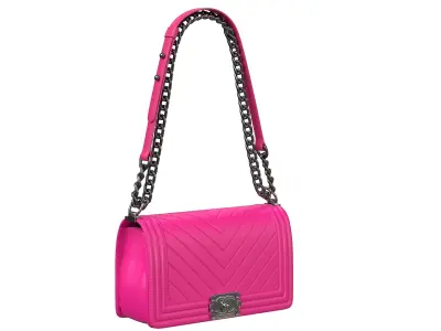 Boy Handbag Purple Leather  Low-poly 3D model