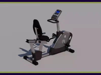 Stationary bicycle 3D model