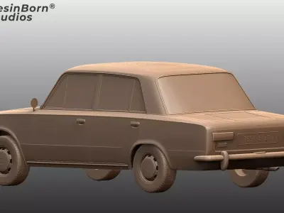 Vaz Ziguili 2101 Classic Soviet Sedan 3D Model 3D print model