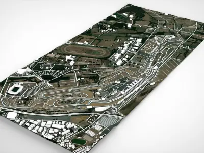 Le Mans Race France 3D model