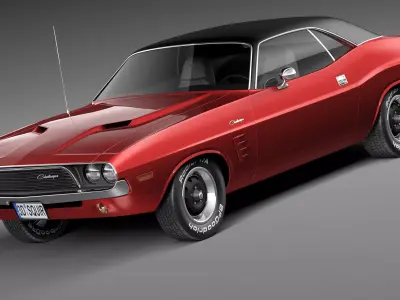 Dodge Challenger 1972-1974 3D Model 3D model