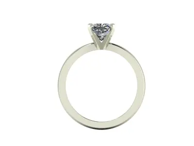 Solitaire Diamond Engagement Ring R4 3D print model