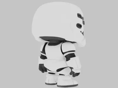 Stylized Stormtrooper Low-poly 3D model