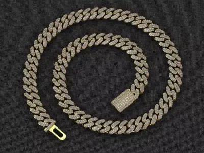 7MM MIAMI CUBAN LINK CHAIN FOR  NECKLACE OR BRACELET 3D print model