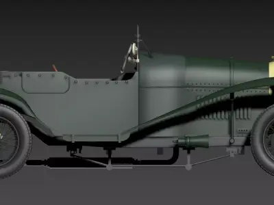 Airfix 3 Litre Bentley 1 12 3D Model 3D print model