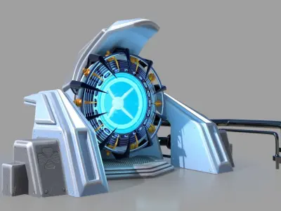 Sci fi portal 3D model