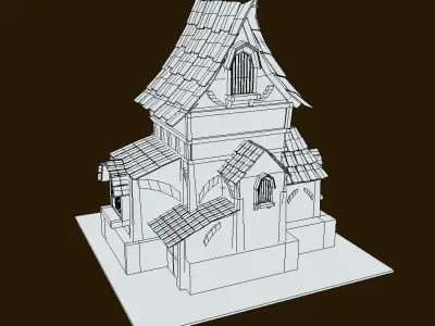 Stylized House  3D model