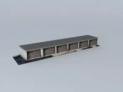 Garages in Meštrović square II Free 3D model