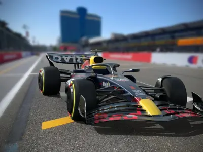 RedBull RB19 Rigged Low-poly 3D model