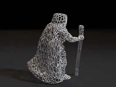 Witcher wizard 3D print model