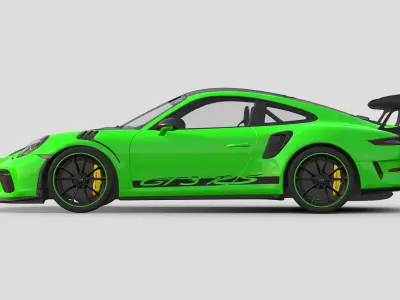 Porsche 911 GT3 RS 991 Weissach 3D model