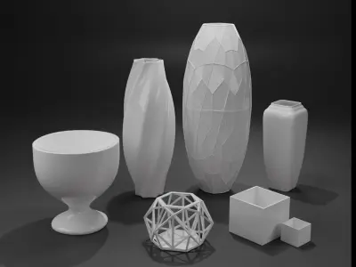 Decorative Vases  3D model