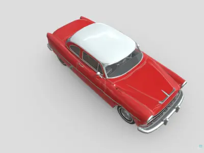 Hudson Hornet 1954 Low-poly 3D model
