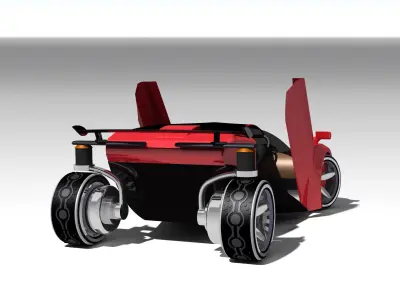 PivotConcept futuristic car Free 3D model