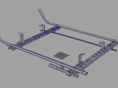 car ladder rack 3D model