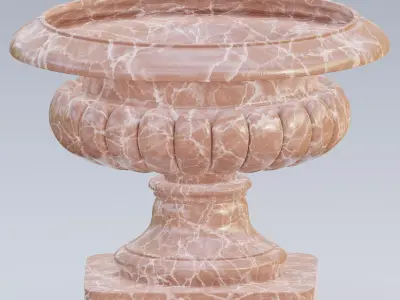 Garden urn planter08 3D model