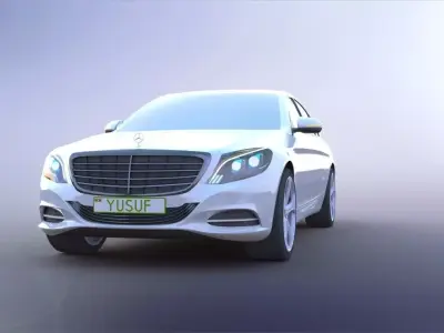 mercides benz 2013  Low-poly 3D model