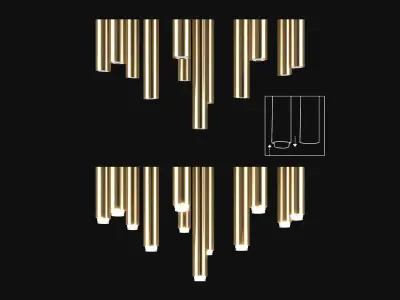 Nowodvorski STALACTITE XIII 9054 lamp 3D model