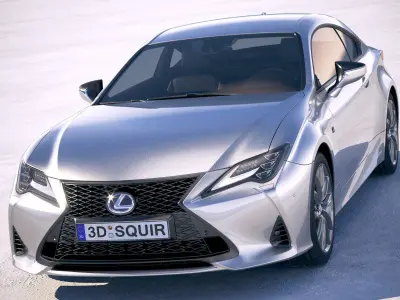 Lexus RC 2019 3D model purchase