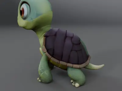 cute turtle 3D model