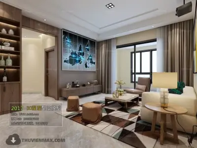 Living Room Modern Style 3D model