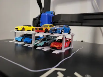 8 car 6 post lift 3D print model