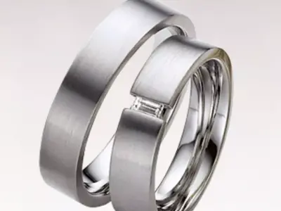 Wedding rings 018 3D print model